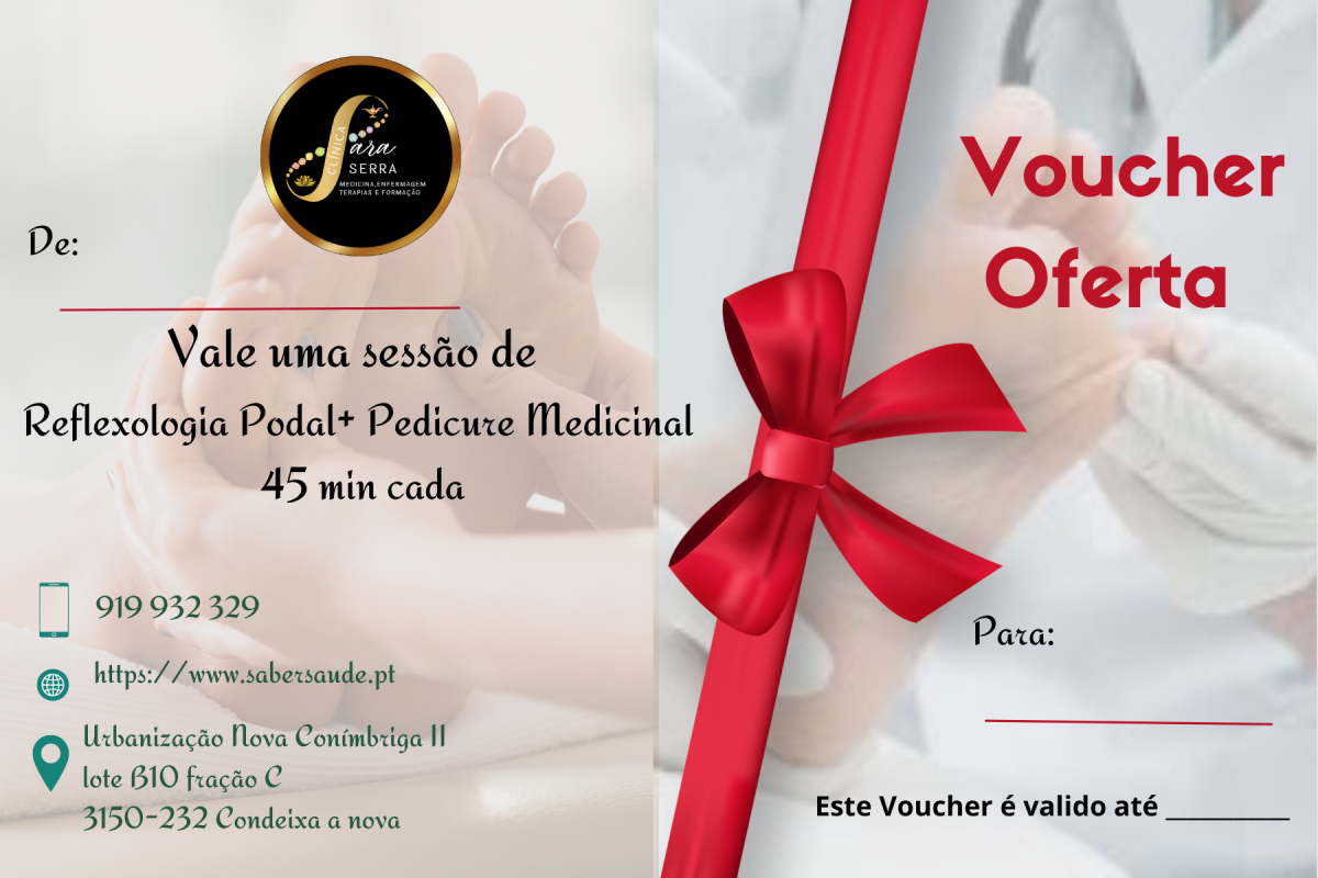 Voucher Oferta PACK Reflexologia Podal e Pedicure Medicinal - Image 1