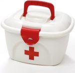 Caixa de primeiros socorros resistente ao choque portátil 5Lt equipada com material clínico